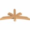 Ekena Millwork Davenport Timber Gable Bracket, Western Red Cedar, 48"W x 24"H x 3 1/2"D x 3 1/2"F, 12/12 Pitch GBW048X24X0404DAV00SWR - alternate 4